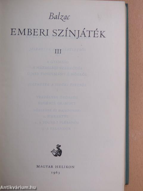 Emberi színjáték III.