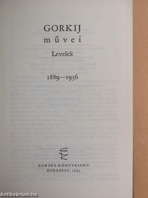 Levelek 1889-1936