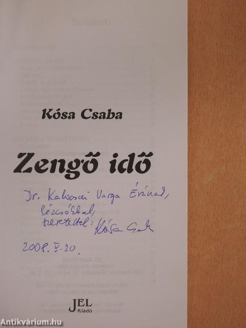 Zengő idő (dedikált példány)