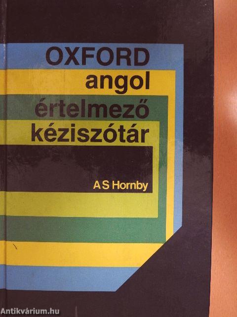 Oxford angol értelmező kéziszótár