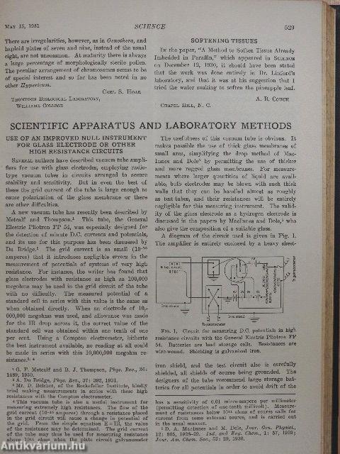 Science 1931 (nem teljes évfolyam) I-II.