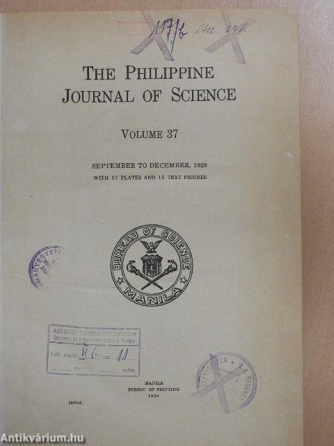 The Philippine Journal of Science 1928. (nem teljes évfolyam)