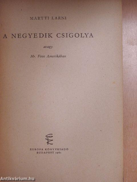 A negyedik csigolya