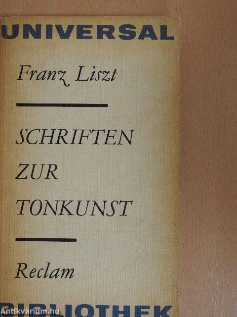 Schriften zur Tonkunst