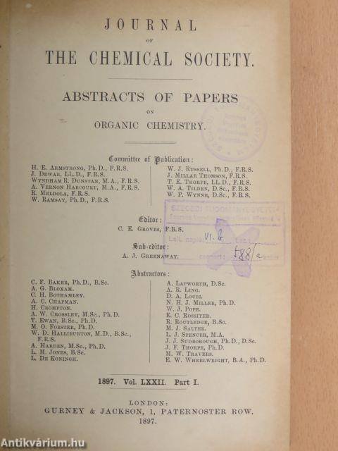 Journal of the Chemical Society 1897/I.