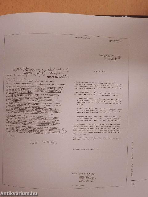 K. Belügyi iratfelmérő jelentése a kastélyból