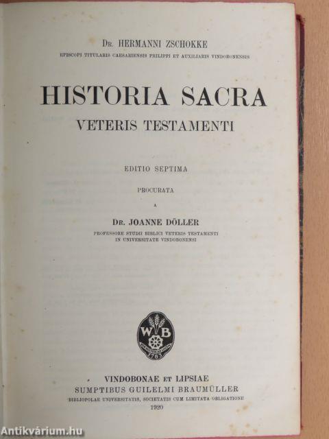 Historia Sacra Veteris Testamenti