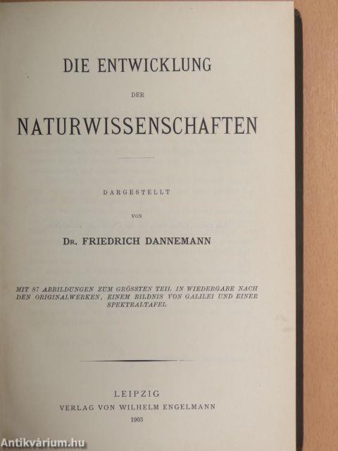 Die Entwicklung der Naturwissenschaften