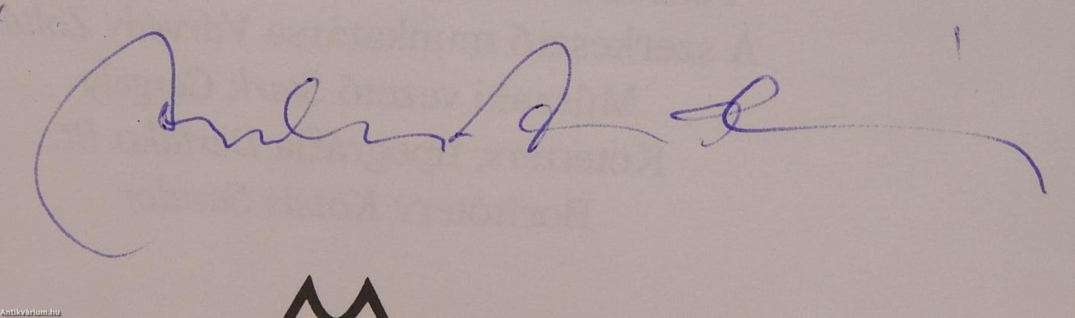 A mindenható markában/Kegyetlen pálya (dedikált példány)