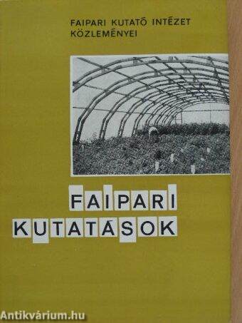 Faipari kutatások 1970