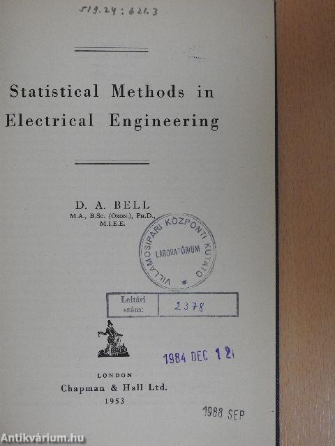 Statistical Methods in Electrical Engineering