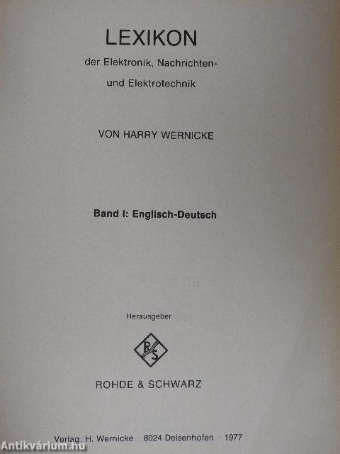 Dictionary of Electronics, Communications and Electrical Engineering I.