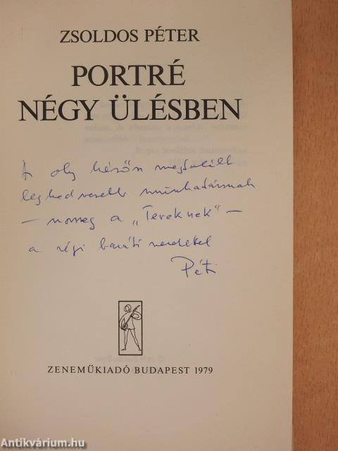 Portré négy ülésben (dedikált példány)