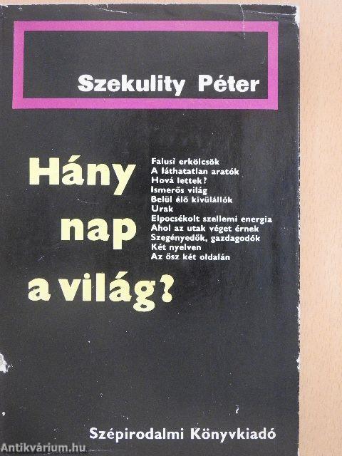 Hány nap a világ?