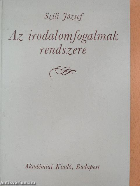 Az irodalomfogalmak rendszere