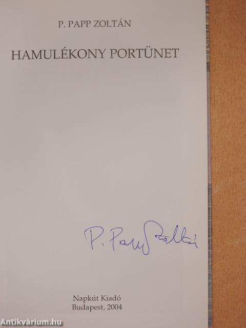 Hamulékony portünet (aláírt példány)