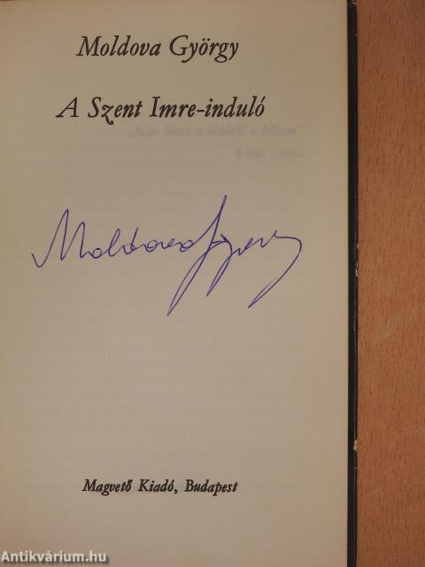 A Szent Imre-induló (aláírt példány)