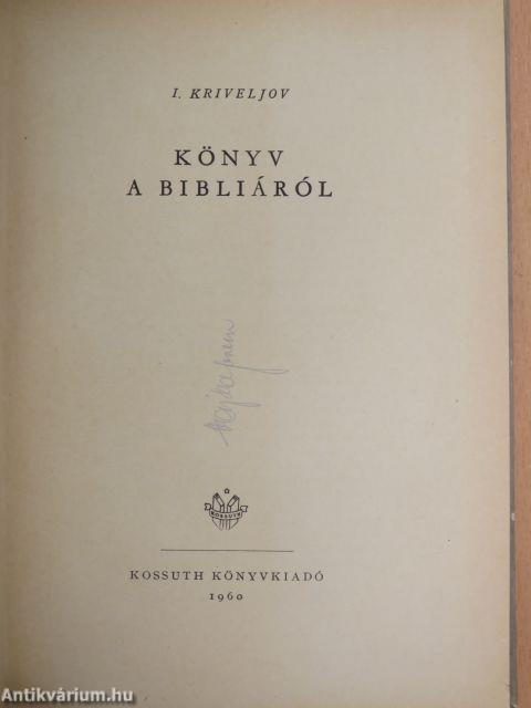 Könyv a Bibliáról