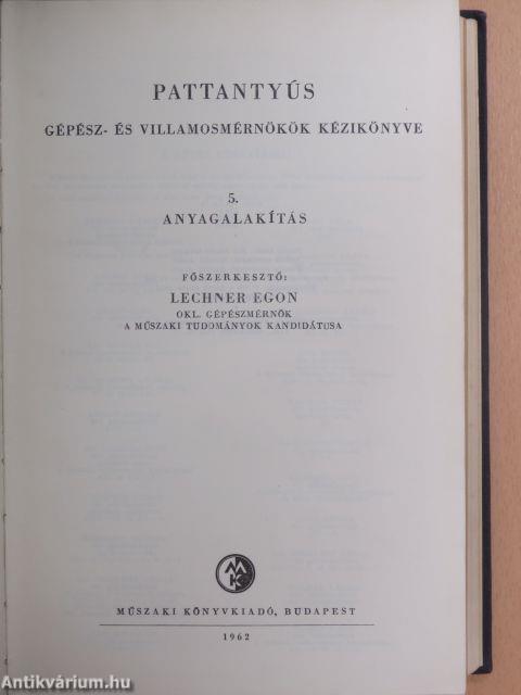 Gépész- és villamosmérnökök kézikönyve 5.