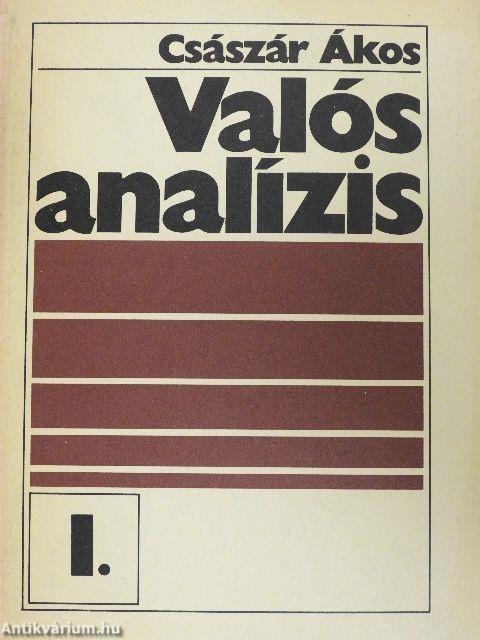 Valós analízis I.