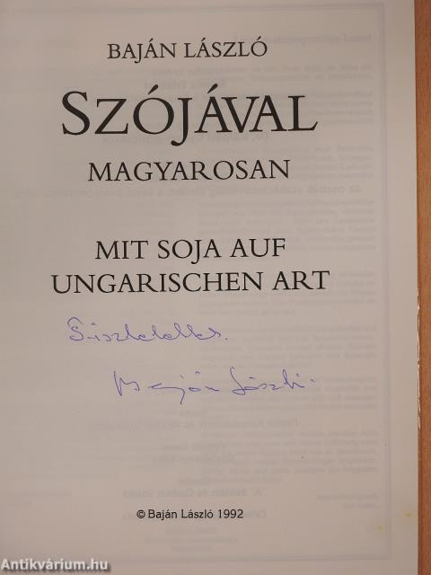 Szójával magyarosan (dedikált példány)