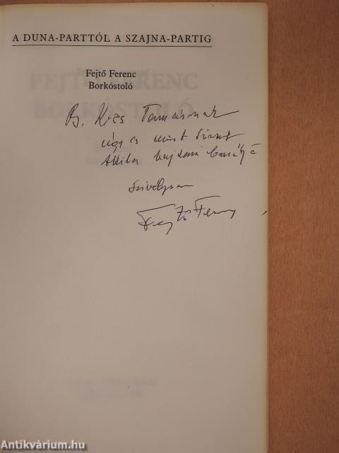 Borkóstoló (dedikált példány)