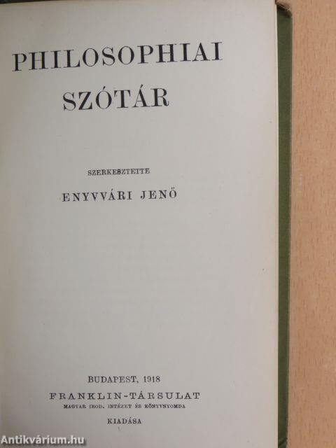 Philosophiai szótár