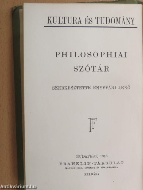 Philosophiai szótár