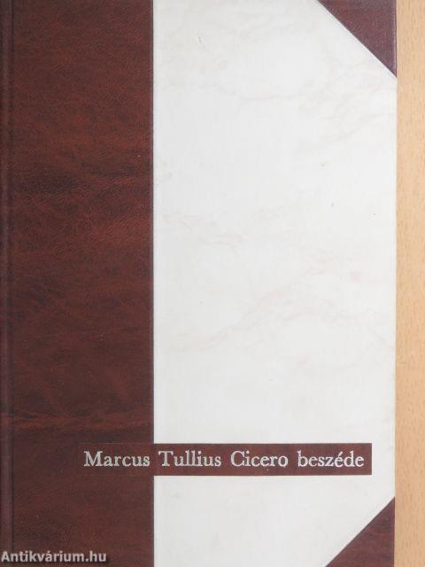 Marcus Tullius Cicero beszéde