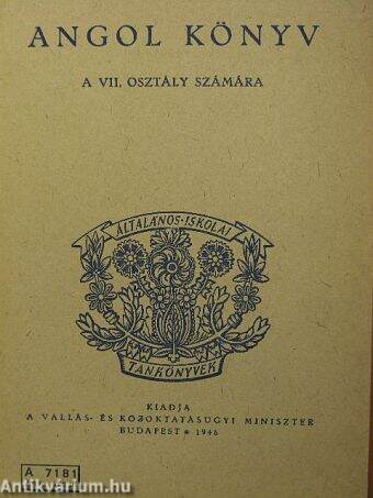 Angol könyv a VII. osztály számára