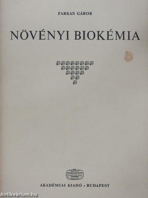 Növényi biokémia