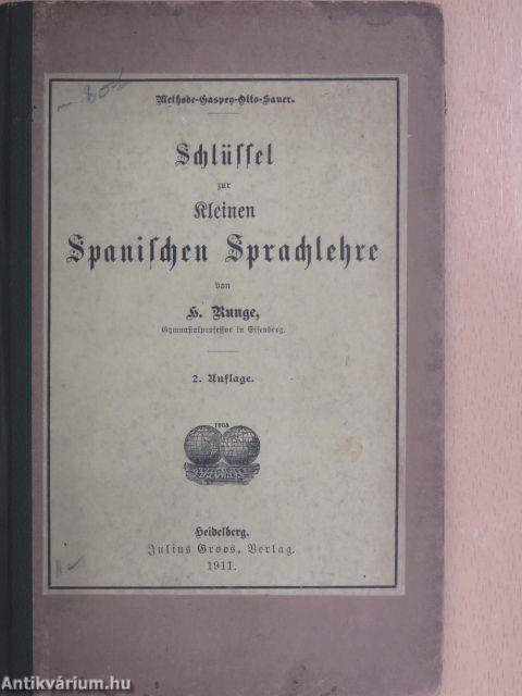 Schlüssel zur kleinen Spanischen Sprachlehre (gótbetűs)