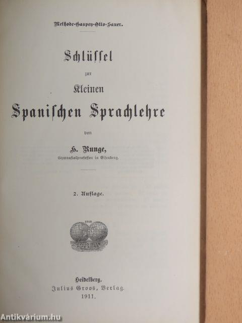 Schlüssel zur kleinen Spanischen Sprachlehre (gótbetűs)