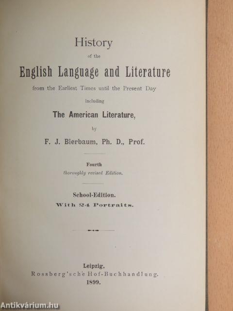 History of the English Language and Literature