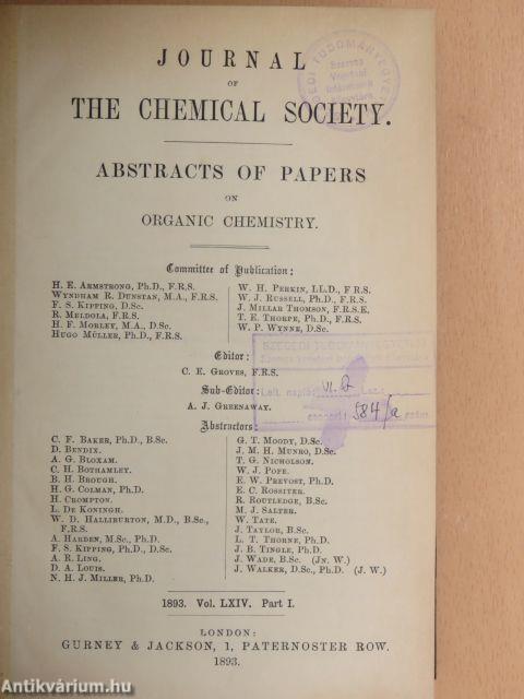 Journal of the Chemical Society 1893/I.