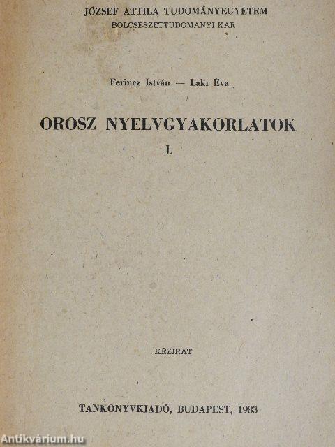 Orosz nyelvgyakorlatok I.