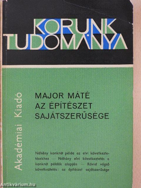 Az építészet sajátszerűsége