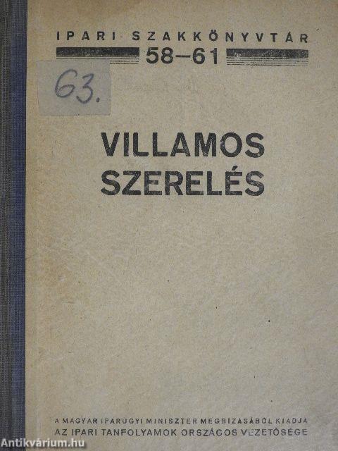 Erősáramú villamos szerelés/Gyengeáramú villamos szerelés