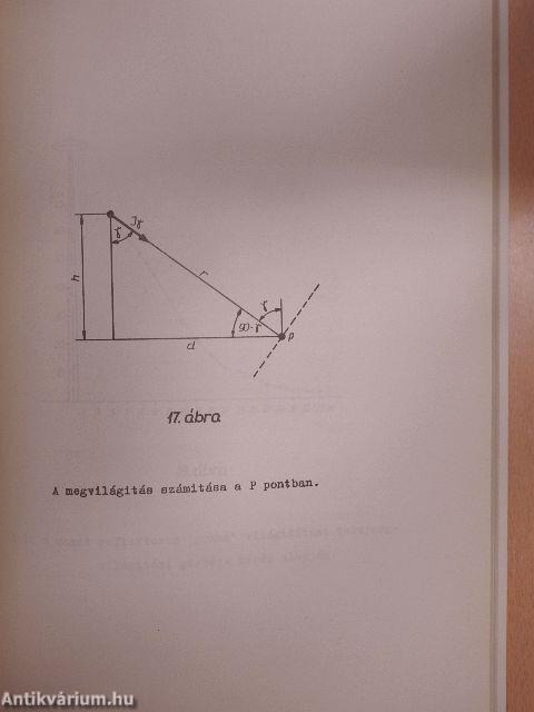 A fénysűrűség elmélete és kültéri alkalmazása