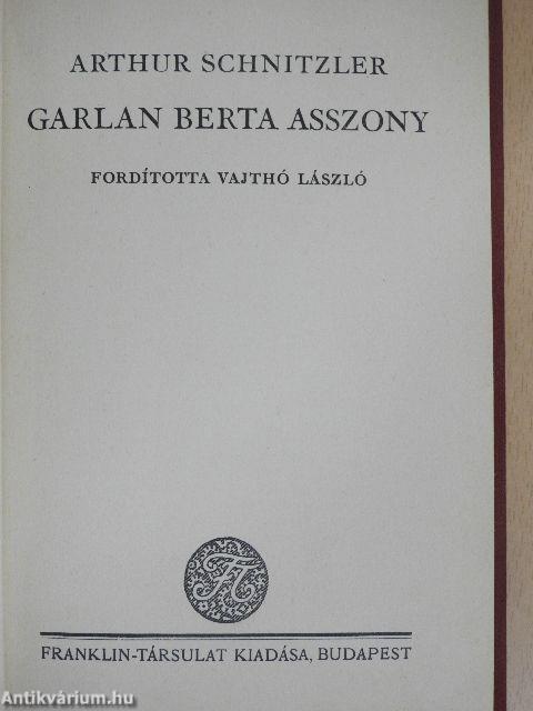 Garlan Berta asszony