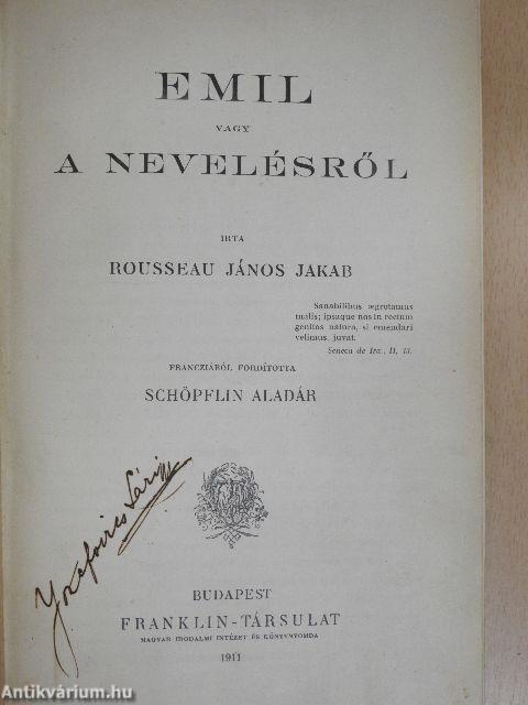 Emil vagy a nevelésről