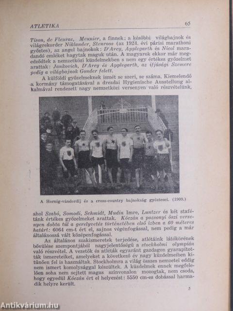 A magyar sport reneszánszának története 1896-tól napjainkig I-IV.