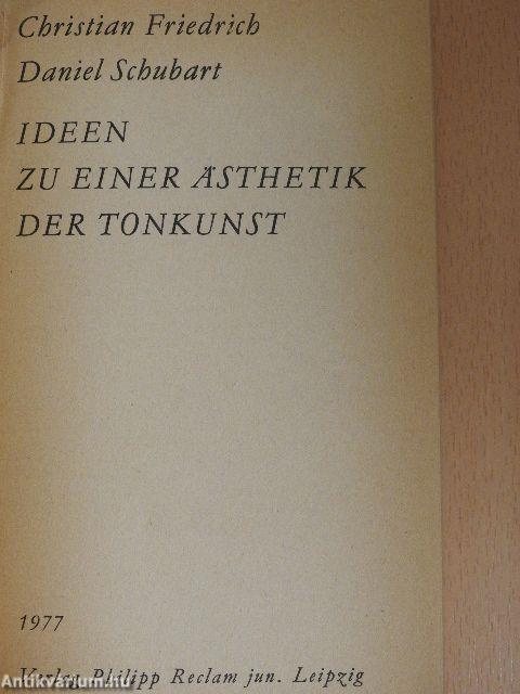 Ideen zu einer Ästhetik der Tonkunst