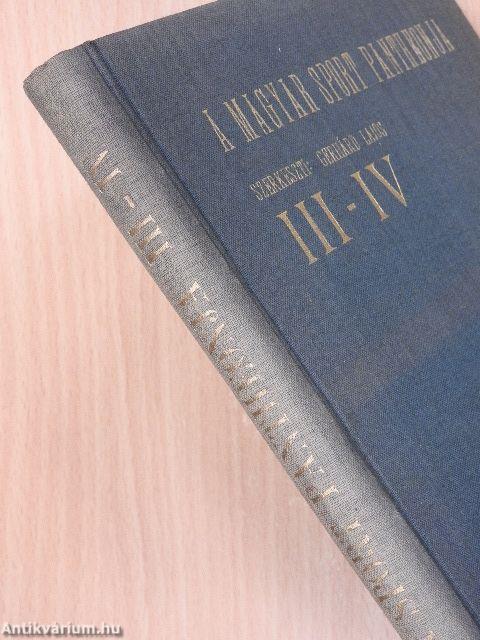 A magyar sport reneszánszának története 1896-tól napjainkig I-IV.