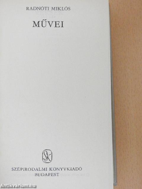 Radnóti Miklós művei