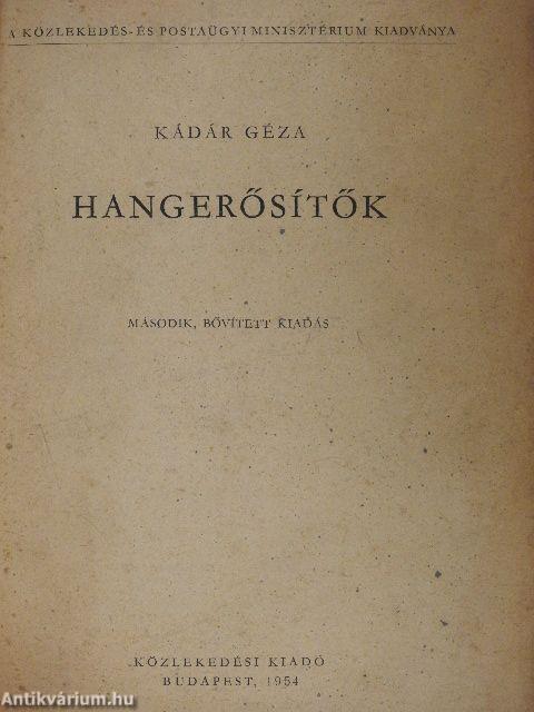 Hangerősítők