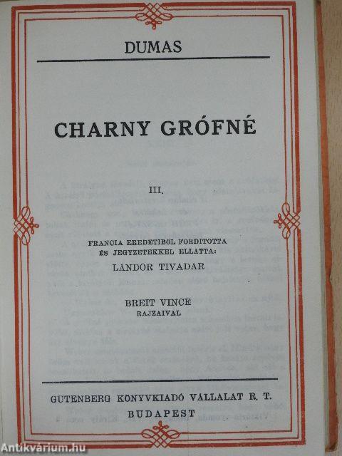 Charny grófné I-XVI.