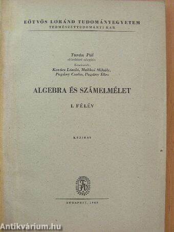 Algebra és számelmélet I. félév