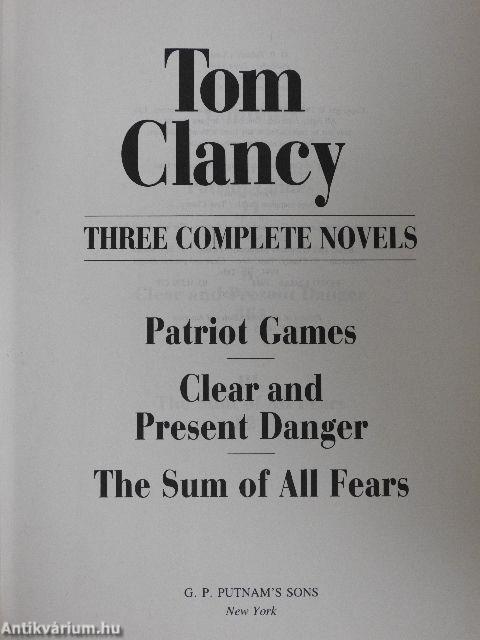 Patriot Games/Clear and Present Danger/The Sum of All Fears