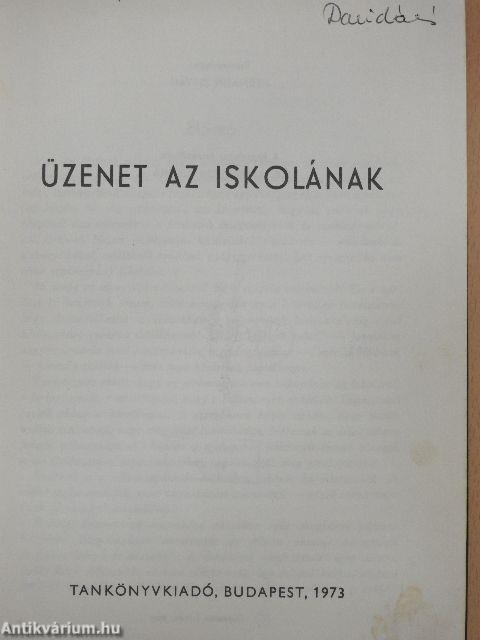 Üzenet az iskolának